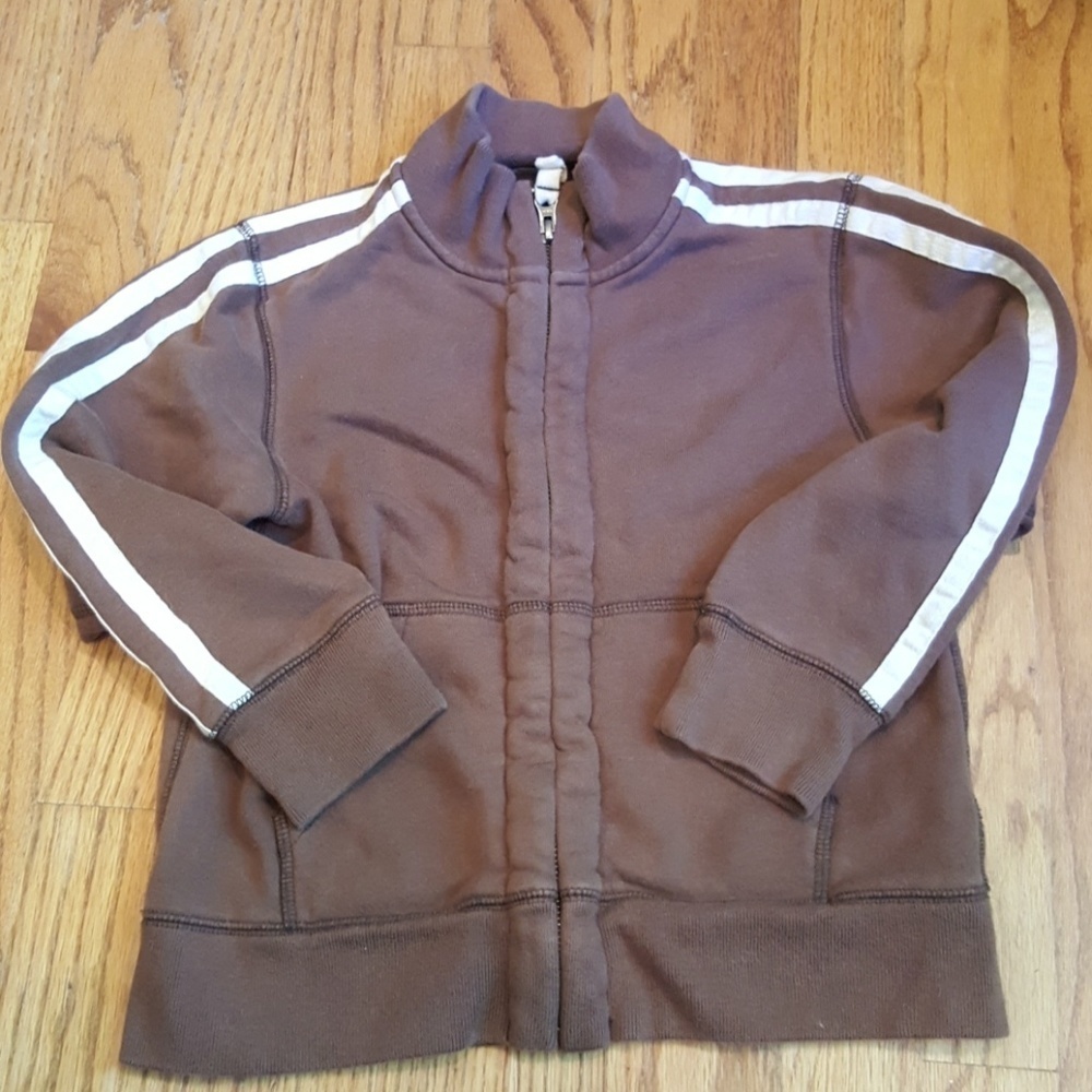 Land's End Vintage Look Athletic Zip-up Sweatshirt Jacket